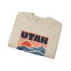 Utah Sweatshirt Retro Mountains, Utah Unisex Graphic Crewneck