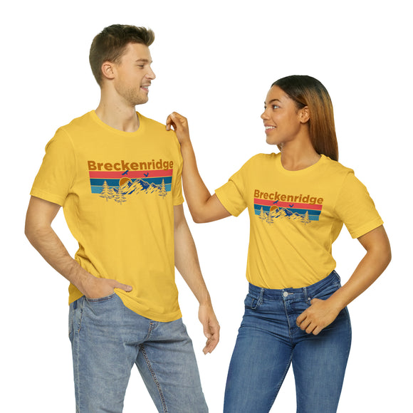 Breckenridge, Colorado Shirt - Mountain Sunset Unisex Breckenridge T-Shirt