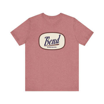 Buy heather-mauve Bend, Oregon T-Shirt - Retro Unisex Bend Shirt