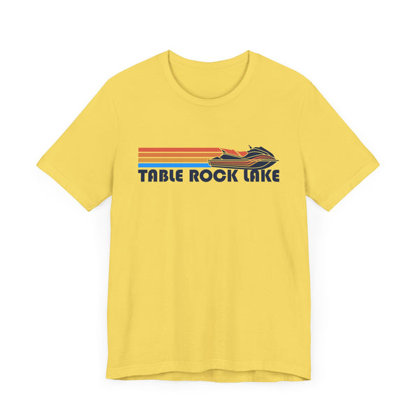 Table Rock Lake, Missouri T Shirt - Retro Jetski PWC Graphic Tee