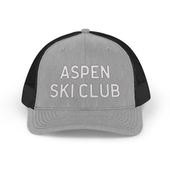 Aspen, Colorado Snapback Trucker Cap - Embroidered Aspen Hat