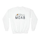 Moab, Utah Youth Sweatshirt - Unisex Kid's Moab Crewneck Sweatshirt-2