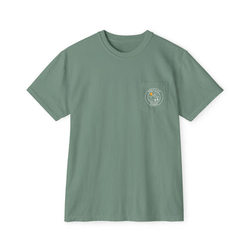 Montpelier, Vermont Pocket Tee Shirt, Garment-Dyed Shirt, Mountain Graphic Tee, Comfort Colors - 0
