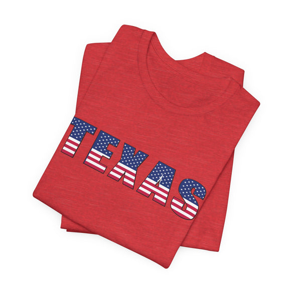 Texas T-shirt - Patriotic USA Stars Stripes Shirt
