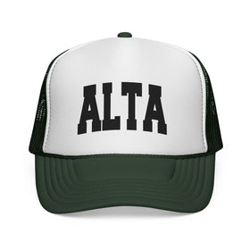 Buy dark-green Alta, Utah Collegiate Style Trucker Hat