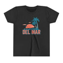 Del Mar, California Youth Shirt - Retro Palm Tree Del Mar Kid's T-Shirt-5