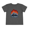 Colorado Toddler T-Shirt - Retro Palm Tree Unisex Toddler Colorado Shirt