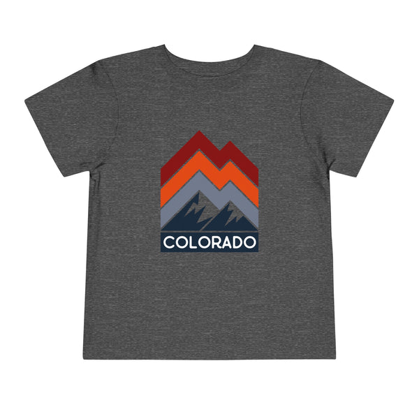 Colorado Toddler T-Shirt - Retro Palm Tree Unisex Toddler Colorado Shirt