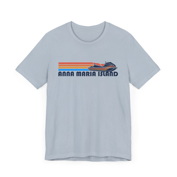Anna Maria Island, Florida T Shirt - Retro Jetski PWC Graphic Tee