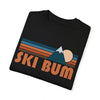 Ski Bum Graphic Tee, Comfort Colors Retro Unisex T shirt, Mountain Adventure Shirt