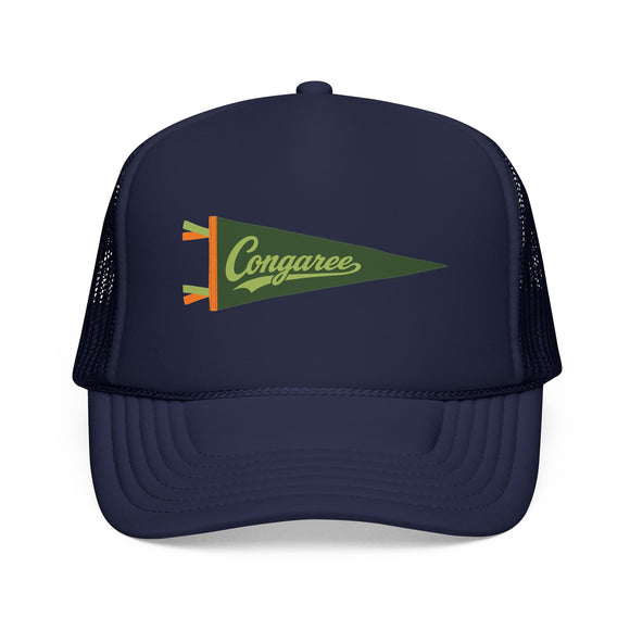 Congaree National Park Pennant Trucker Hat — Vintage Foam Mesh Cap