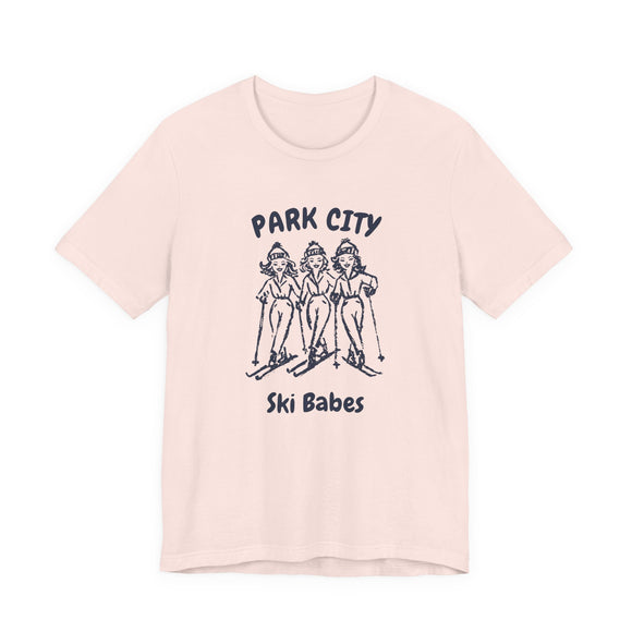 Park City, Utah Ski Babes T‑Shirt — Retro Skiing Graphic Tee