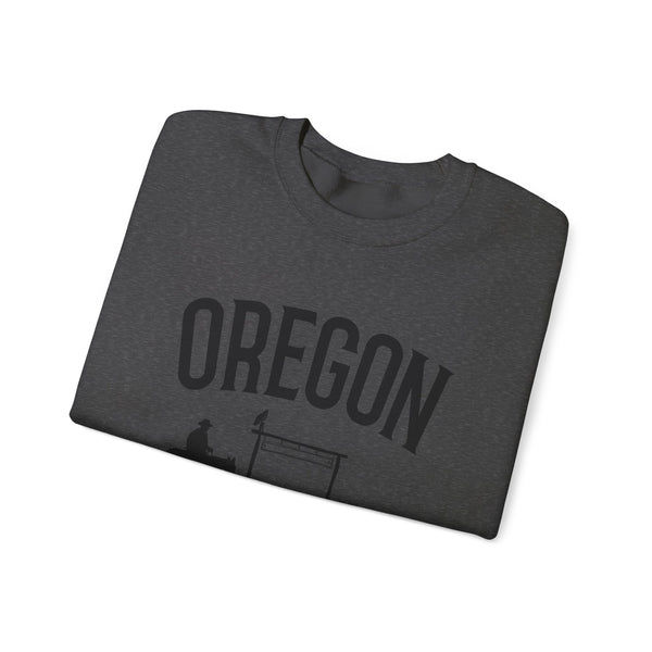 Oregon Sweatshirt - Oregon Cowboy Graphic Crewneck