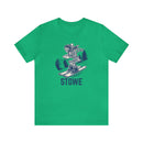 Stowe, Vermont T-Shirt - Skeleton Skier Unisex Stowe Shirt-4