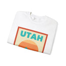 Retro Utah Sweatshirt, Mountain Sun Design, Unisex Crewneck, Gift for Outdoorsy Friends, Vintage Utah Jumper-7
