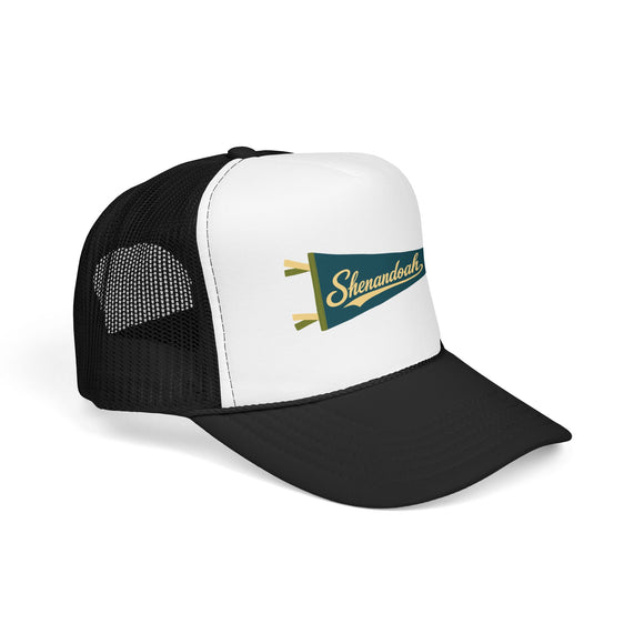 Shenandoah National Park Pennant Trucker Hat — Vintage Foam Mesh Cap