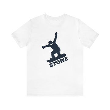 Buy white Stowe, Vermont T-Shirt - Snowboard Unisex Stowe Shirt