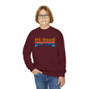 Mt Hood, Oregon Youth Sweatshirt - Unisex Kid's Mt Hood Crewneck Sweatshirt-13