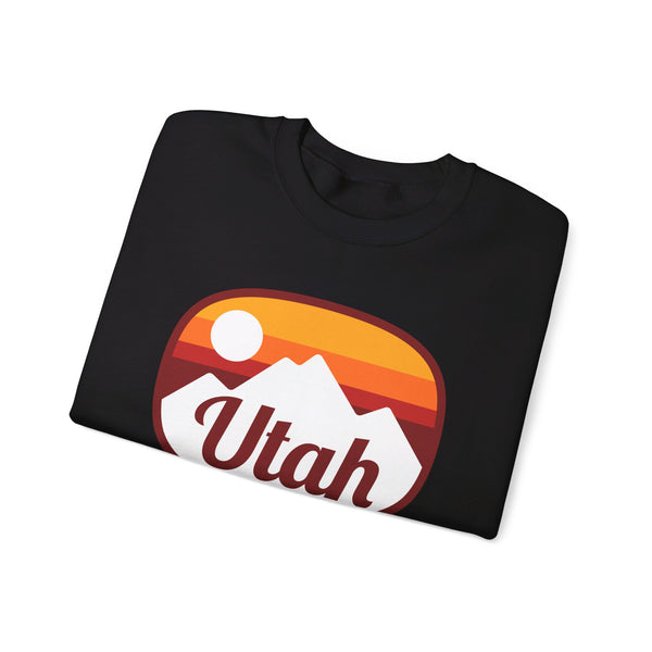 Utah Sweatshirt - Unisex Retro Ombre Utah Crewneck Sweatshirt