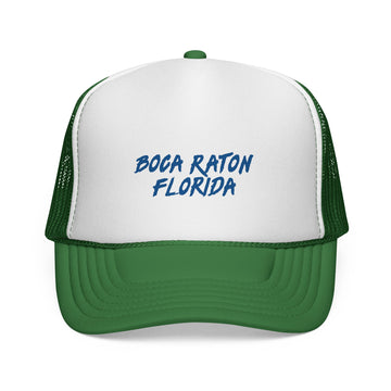Buy green Boca Raton Trucker Cap | Florida Hat