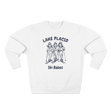 Premium Lake Placid, New York Ski Babes Sweatshirt - 0