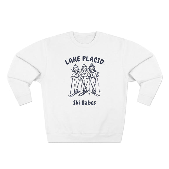 Premium Lake Placid, New York Ski Babes Sweatshirt