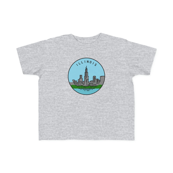 Illinois Toddler T-Shirt - Unisex Toddler Illinois Shirt