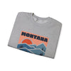 Montana Sweatshirt Retro Mountains, Montana Unisex Graphic Crewneck