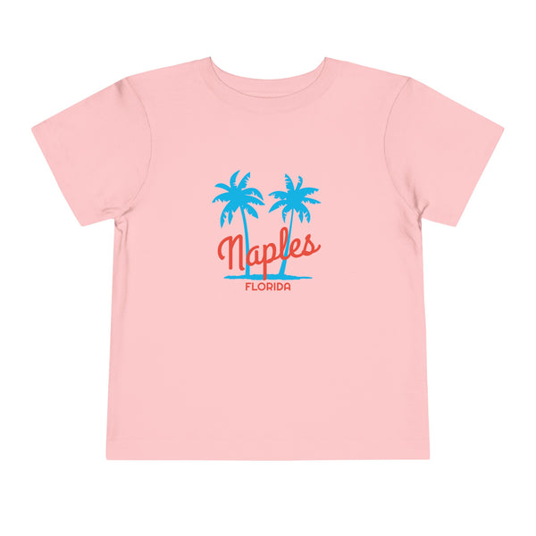 Naples, Florida Toddler T-Shirt - Retro Palm Tree Toddler Naples Shirt