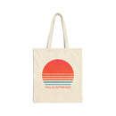Palm Springs, California Retro 80s Cotton Canvas Palm Springs Tote Bag-1
