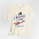 Vermont T Shirt - Ski Snowman Graphic Vermont Tee-10