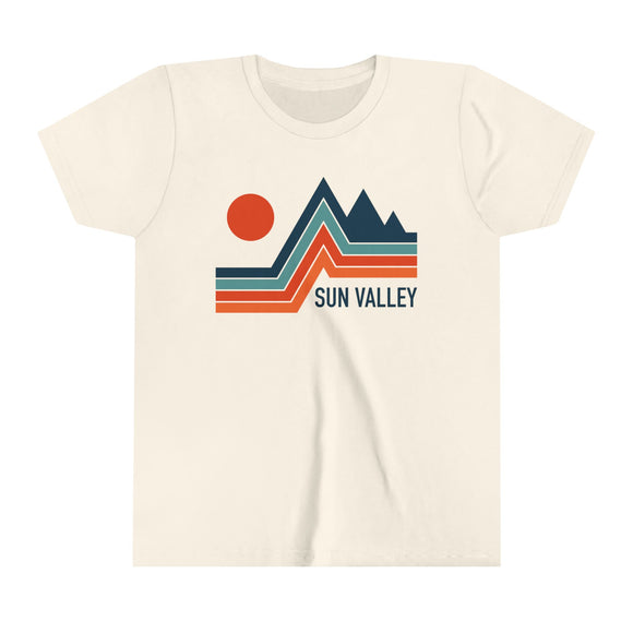 Sun Valley, Idaho Youth Shirt - Retro Mountain Sun Valley Kid's T-Shirt