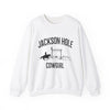 Jackson Hole, Wyoming Sweatshirt - Mountain Cowgirl Graphic Crewneck
