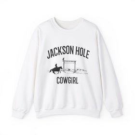 Jackson Hole, Wyoming Sweatshirt - Mountain Cowgirl Graphic Crewneck