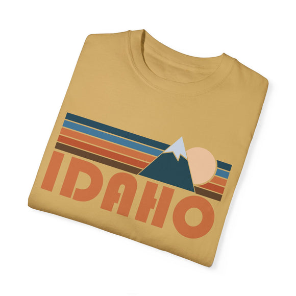 Idaho Graphic Tee, Comfort Colors Retro Unisex T shirt, Mountain Adventure Shirt