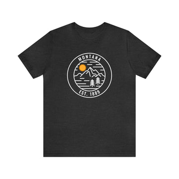 Buy dark-grey-heather Montana T-Shirt - Unisex Montana Shirt