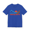 Crested Butte, Colorado Retro Mountains Sunset T-Shirt | Vintage Crested Butte Tee