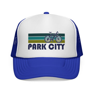 Buy royal Park City, Utah Retro Bike Trucker Hat - Vintage Style Park City Cap