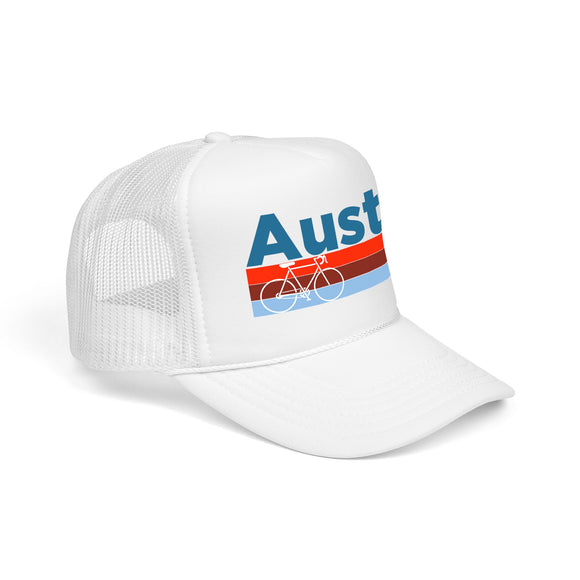 Austin, Texas Trucker Hat - Foam Austin Bike Cap