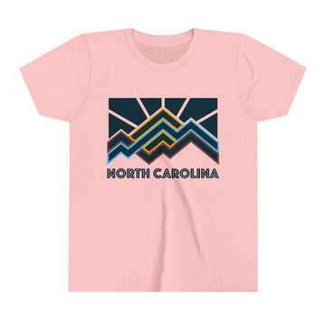 Buy pink North Carolina Youth T-Shirt - Unisex Kids North Carolina Shirt