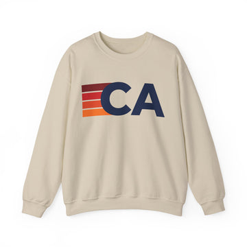 California Retro Sweatshirt | Retro Stripes California - 0