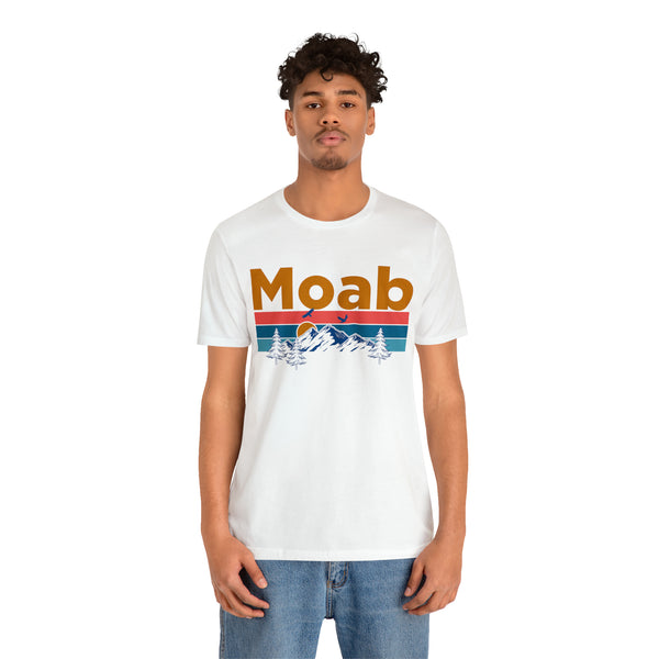 Moab, Utah Shirt - Mountain Sunset Unisex Moab T-Shirt