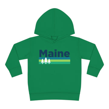 Buy kelly Maine Toddler Hoodie - Retro Trees Unisex Maine Toddler Sweatshirt