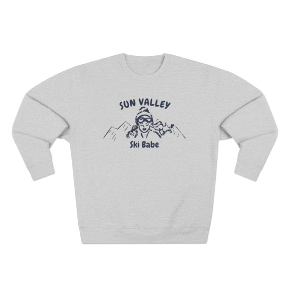 Premium Sun Valley, Idaho Ski Babe Sweatshirt