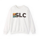 Salt Lake City, Utah SLC Retro Stripe Sweatshirt-1