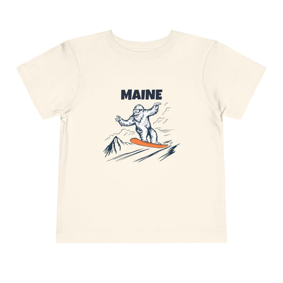 Maine Yeti Snowboard Toddler Tee