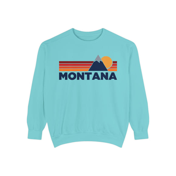 Montana Mountain Stripes Sweatshirt | Comfort Colors - 100% Cotton