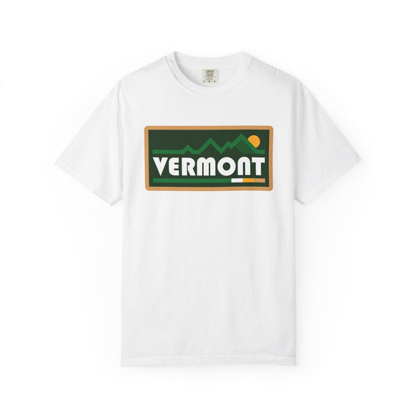 Vermont Graphic Tee, Comfort Colors Retro Mountain Unisex T shirt