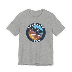 Buy athletic-heather Park City, Utah T Shirt - Retro Ski Lift Tee