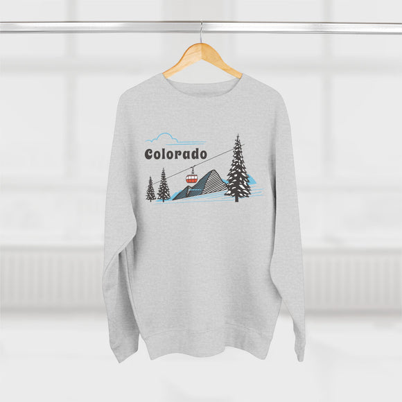 Premium Colorado Sweatshirt Unisex Crewneck, Premium Sweatshirt, Crewneck Jumper, Ski Resort Apparel